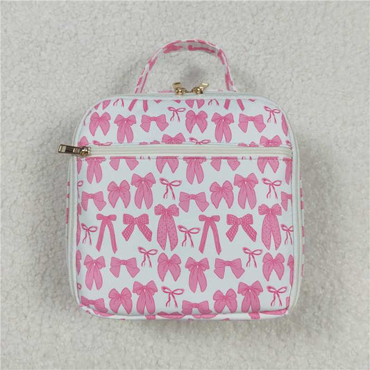 Restock BA0284 Baby Girls Cute Pink Bow Lunch Box Bag
