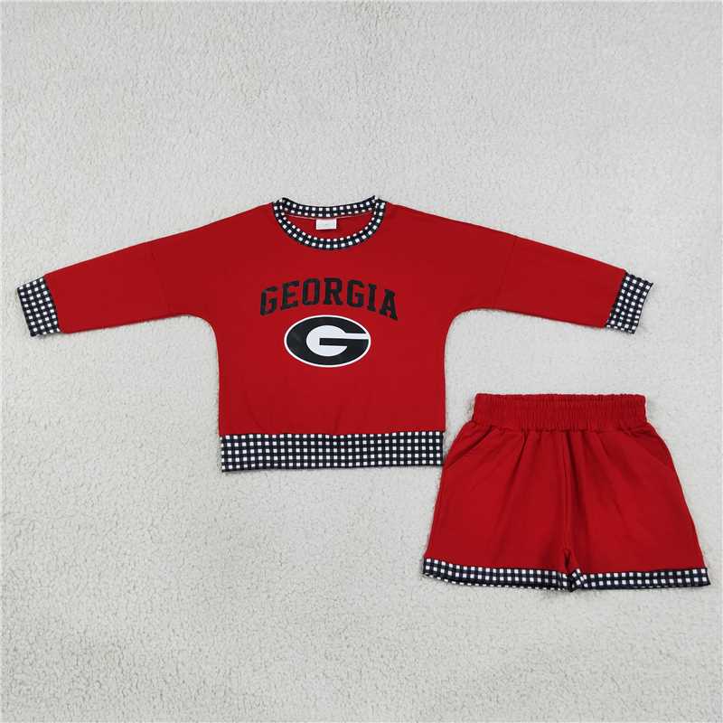 RTS NO MOQ Sibling milk silk Baby Girls Letter Print Long Sleeve Top Shorts Casual Team Set