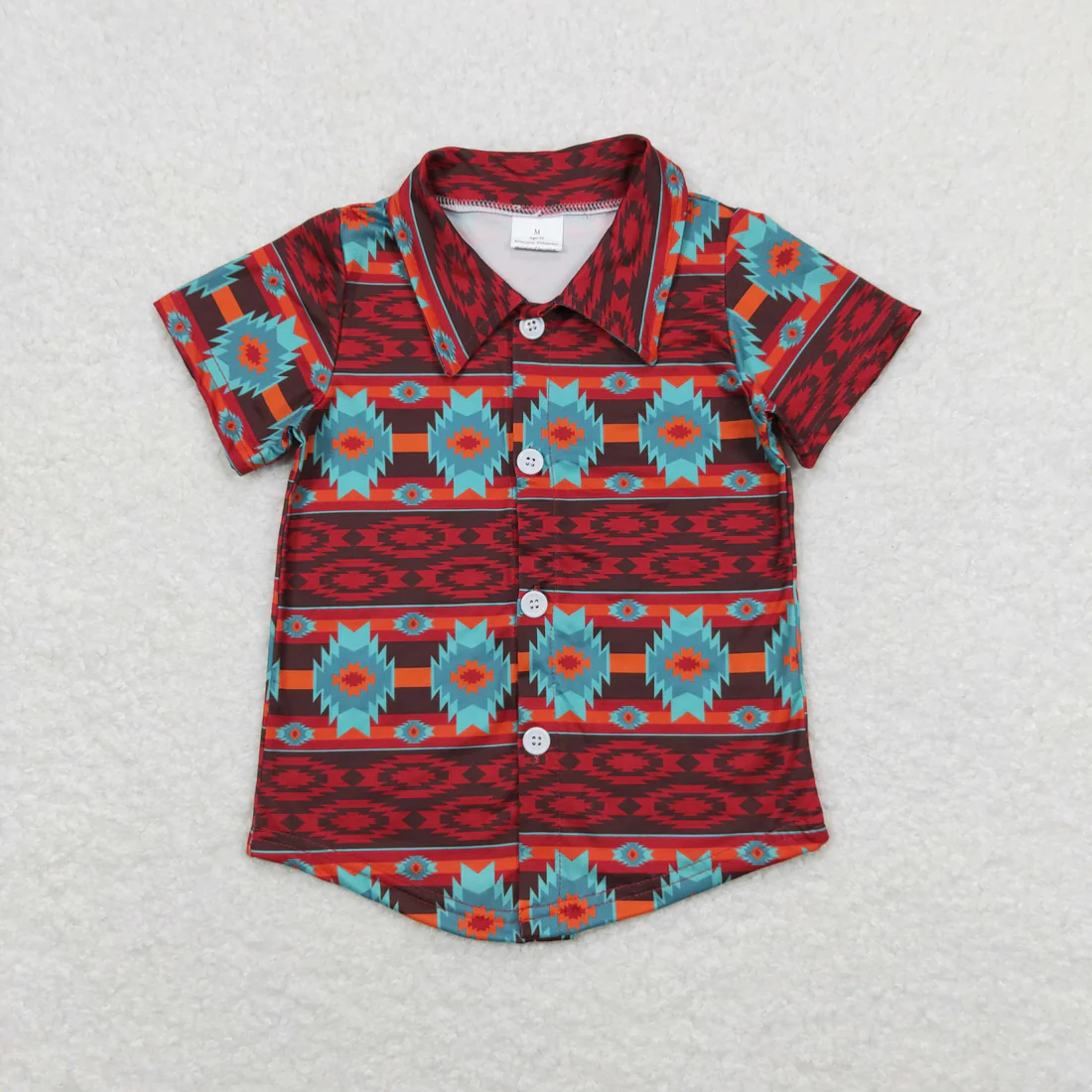 RTS NO MOQ Sibling baby boys clothes western riding horse catcus short-sleeved tops