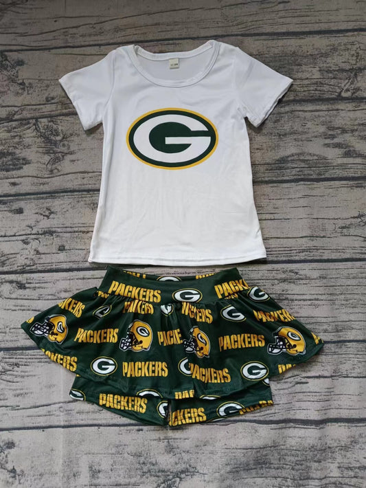 custom moq 5 eta 5weeks summer team baby girls clothes short sleeve shorts set