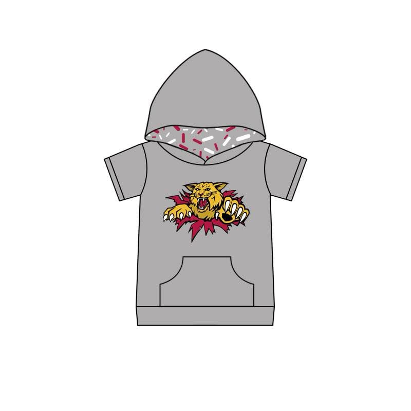 Custom moq 5 mix size baby kids clothing girls clothing ice cream drip Summer Team