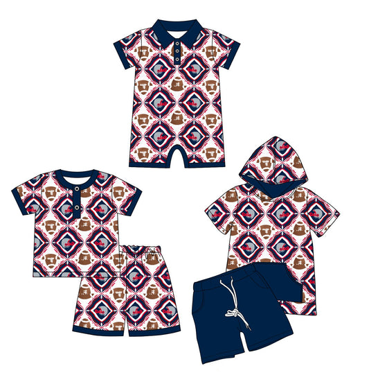 26.1.12 custom each style moq 5 eta 6-8week Sibling Sister team baby girl short sleeve shorts sets 2 and romper match design