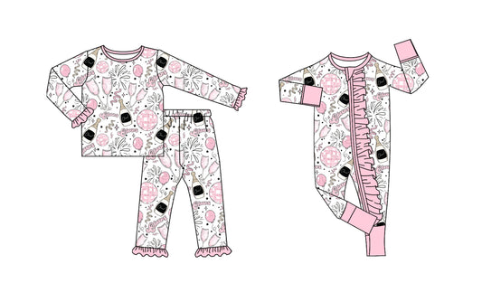 25.7.30 custom each style moq 5eta 4-6week Sibling Sister new year baby girl long sleeve pants sets and rompers match family design