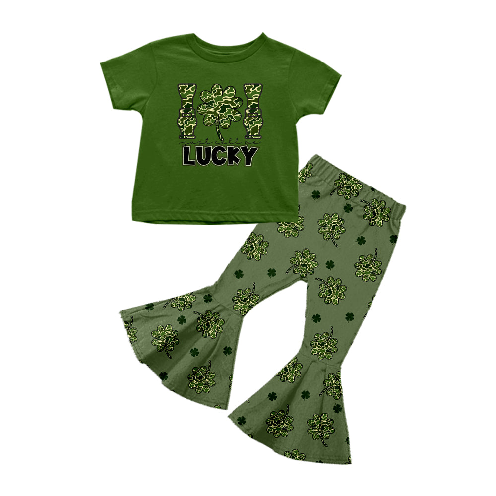 10.16 custom each style moq 5eta 4-6week Sibling Sister lucky green baby girl sets and dress match family design