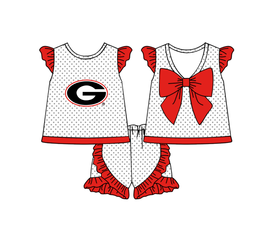 Custom moq 5 mix size milk silk summer teams Boy's Short-Sleeved Shirt Black Plaid Shorts Set Girl's Two Short-Sleeved Outfits with Matching Swimsuits Adult Shorts