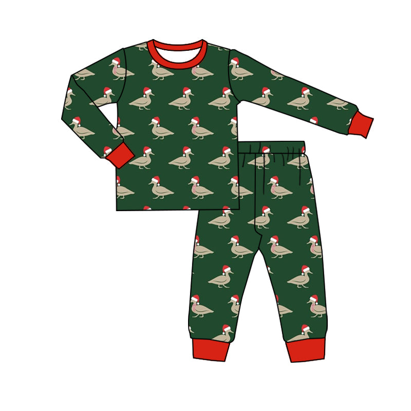 8.28 custom each style moq 5eta 4-6week Sibling Sister ducks green baby boys sets and rompers match family design