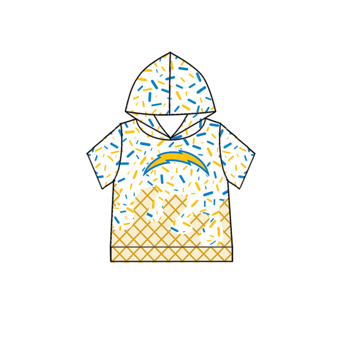 Custom summer teams baby girls clothes team white hooded long sleeve tops and short sleeve top and dress and pants and shorts-25.6.12