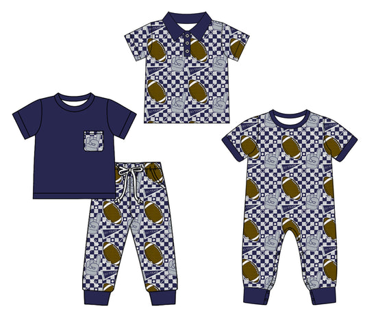 25.10.22 custom each style moq 5 eta 6-8week Sibling Sisters rugby baby boy short sleeve pants sets and rompers and top match family design