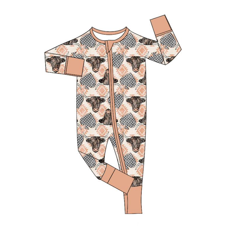 8.26 custom each style moq 5eta 4-6week Sibling Sister cow head baby boys sets and rompers match family design