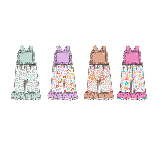 5.5 custom each style moq 5eta 4-6week Sibling Sister baby girl short sleeve jumpsuit 1 and jumpsuit 4 match design