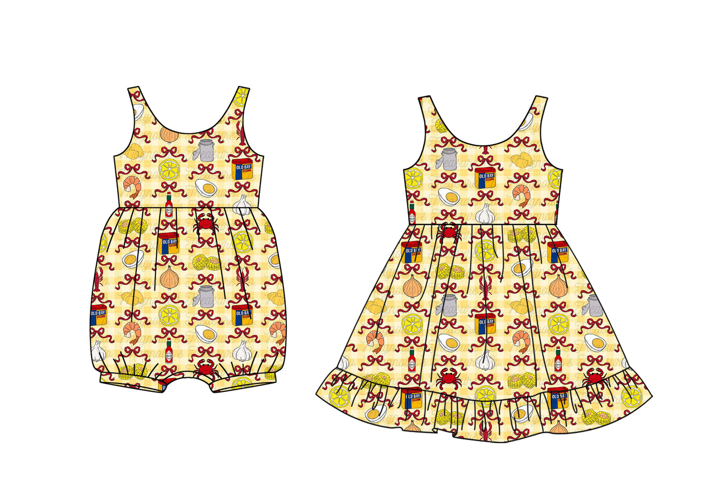 Custom moq 5 mix size Sibling Baby Girls Romper Sleeveless Dress Summer Casual Wear for Little Girls