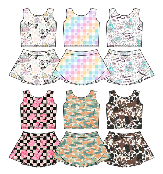 3.18 custom each style moq 5eta 4-6week Sibling Sister floral baby girls clothes Short sleeve yoga dress 1 and dress 6 match family design