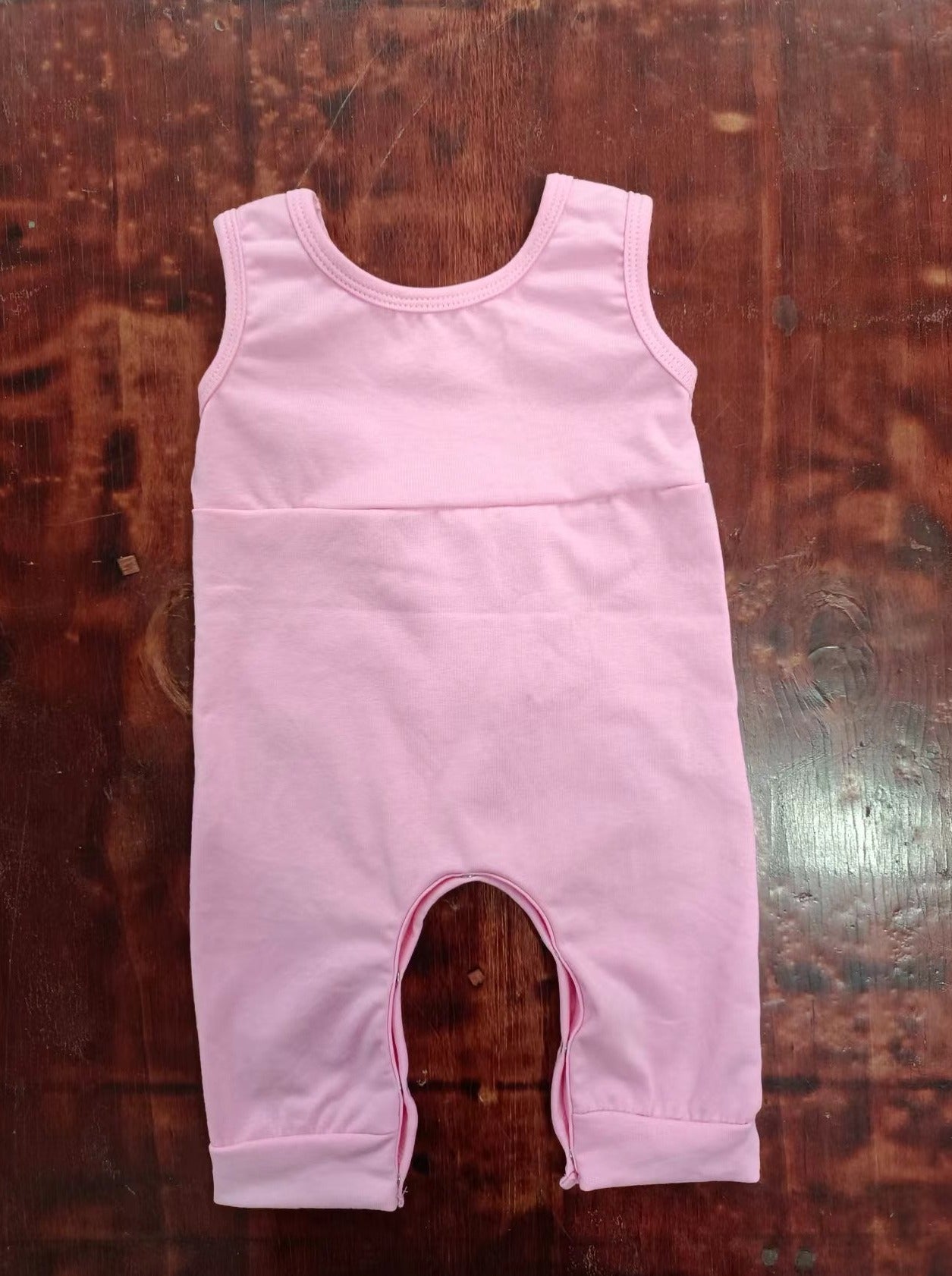 custom moq 5 eta 5weeks mix size team baby girls clothes pink vest summer Romper