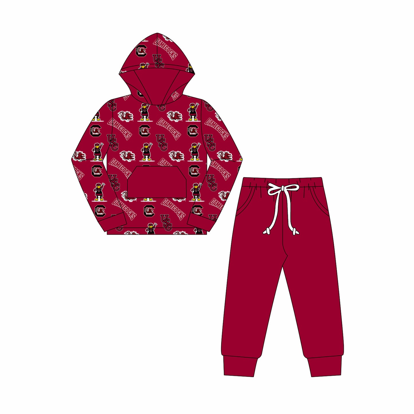 Custom moq 3 tat about 6-8 weeks Maroon Boys Long Sleeve Trousers Suit