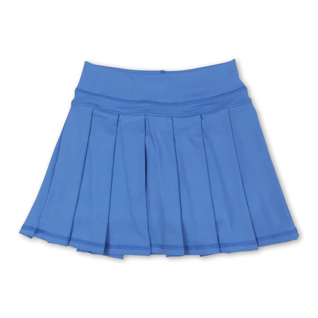RTS NO MOQ Sibling Baby Girls Pink Yoga Skorts Pleated Skirts Bottom