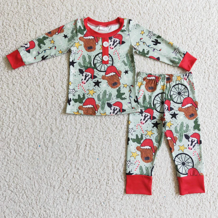 RTS NO MOQ Sibling Baby girls clothes Christmas long-sleeved trousers suits