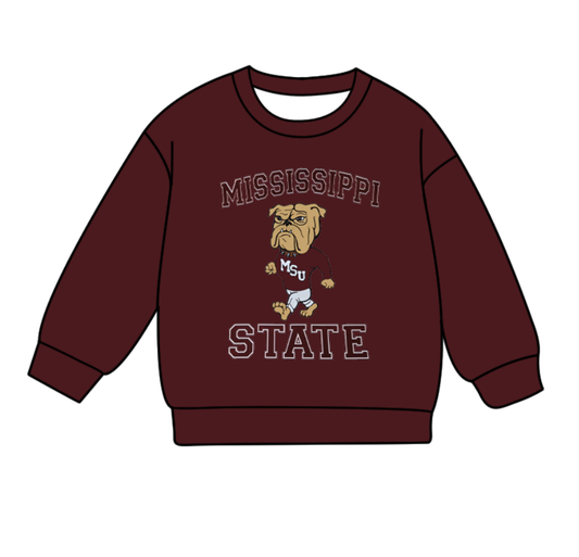 Custom moq 5 mix size milk silk baby girls clothes team dark red long sleeve top-25.8.6