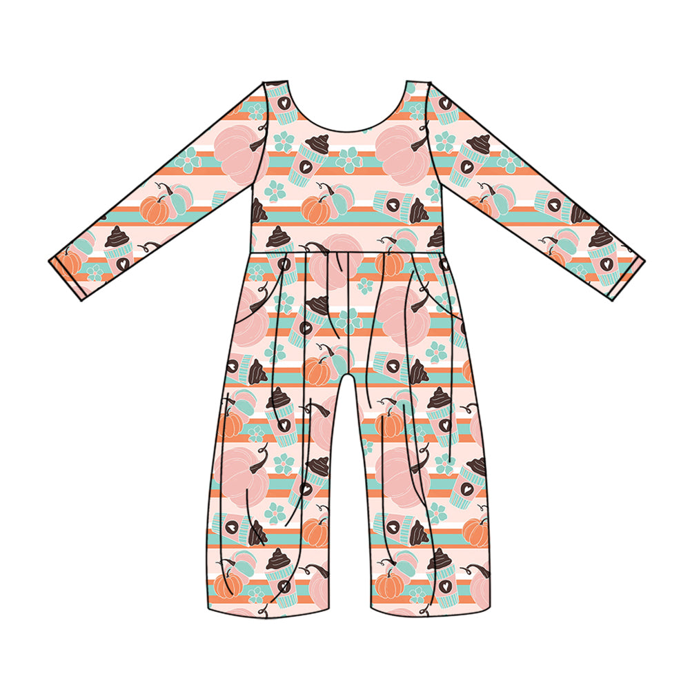 6.4 custom each style moq 5eta 4-5week Sibling Sister pumpkin girls outfits and dress and baby romper and jumpsuit match family design