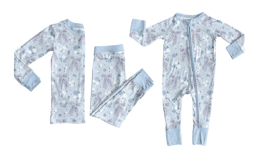 25.7.31 custom each style moq 5eta 4-6week Sibling Sister floral bow baby boy long sleeve pants sets and rompers match family design