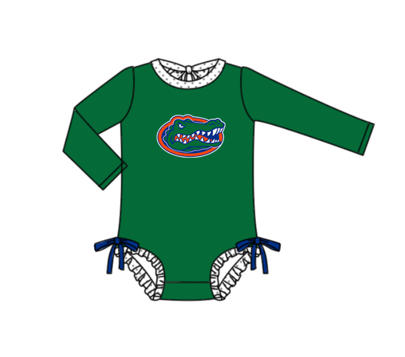 Custom moq 5 mix size milk silk summer teams baby girl boys clothes Green Two-Piece Swimsuit Set One Piece Swimsuits boy swim trunks