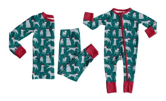 25.8.26 custom each style moq 5eta 4-6week Sibling Sisters Christmas puppy baby boy clothes long sleeve pants sets and romper match family design