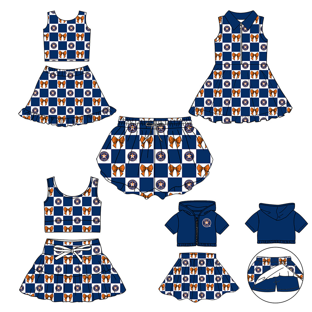 Custom moq 3 or 5 mix size milk silk summer teams baby girl clothes blue sleeveless skirts sets 3 and dresss and shorts-26.1.21