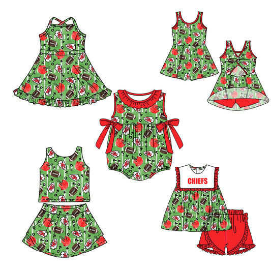 Custom moq 5 mix size milk silk summer teams Baby Girl Green Sleeveless Top And Shorts Set Sleeveless Skirt Set Yoga Dress Romper