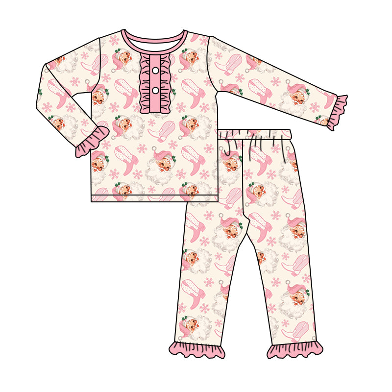5.22custom each style moq 5eta 4-5week Sibling Sister Christmas day Sants Claus girls outfits and baby romper and aldult shorts match family design