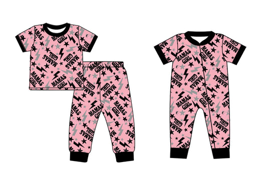 12.3 custom each style moq 5eta 4-6week Sibling Sister mama girl baby girls short sleeve sets and rompers match design