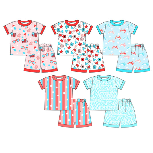 25.11.13 custom each style moq 5 eta 6-8week Sibling Sisters baby boy clothes short sleeve shorts sets 5 match family design