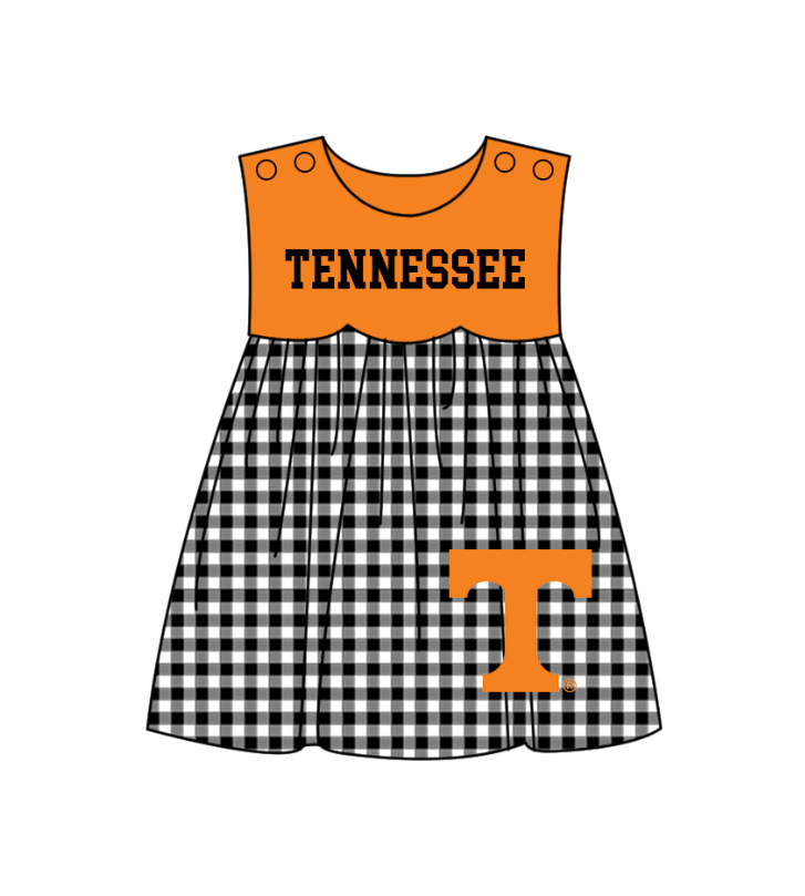 Custom moq 5 mix size milk silk summer teams baby girl boys clothes Orange Black and white checkered short sleeve shorts sets 3 and dress and rompers 2 series