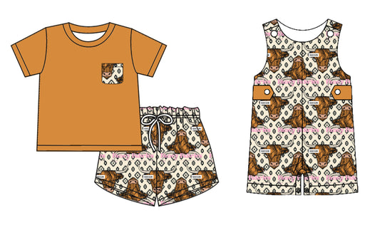 4.15 custom each style moq 5eta 4-6week Sibling Sisters geometric baby boy short sleeve shorts sets and rompers match family design