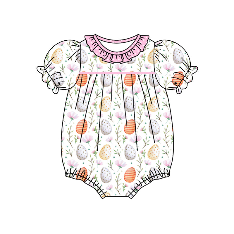 10.2 custom each style moq 5eta 4-6week Sibling Sister easter baby girl dress and rompers match family design