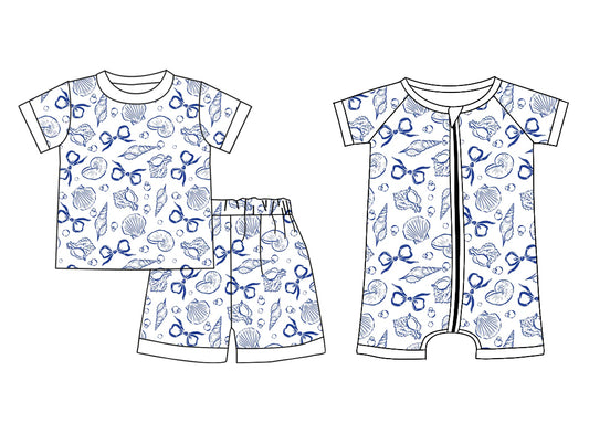 11.20 custom each style moq 5eta 4-6week Sibling Sister bow baby girl short sleeve shorts sets and rompers match design