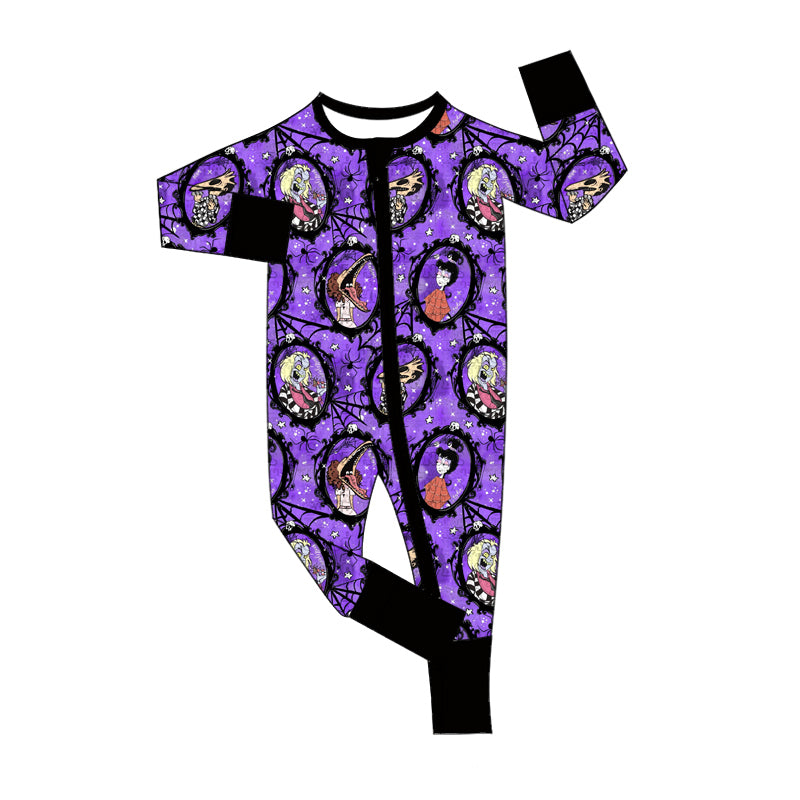 8.3 custom each style moq 5eta 4-6week Sibling Sister purple baby boys sets and rompers match family design