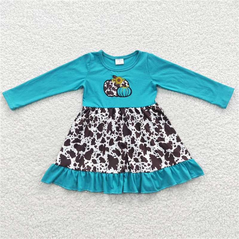 RTS Embroidered Pumpkin Halloween Leopard Brown Leopard Gemstone Color Matching Set