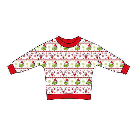 8.1 custom each style moq 5 eta 4-6week Sibling Sister baby boys clothes Christmas red long sleeve top and long sleeve romper match family design