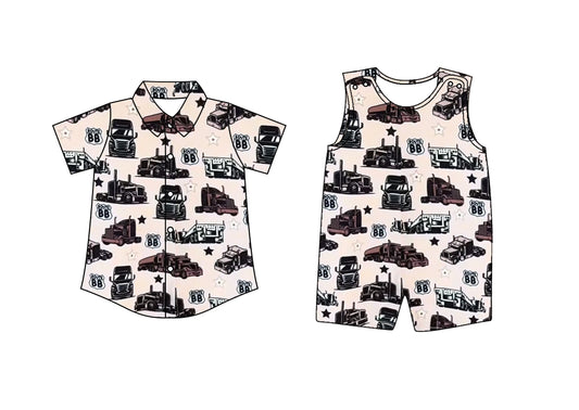 2.26 custom each style moq 5eta 4-6week Sibling Sister baby boy rompers and top match family design