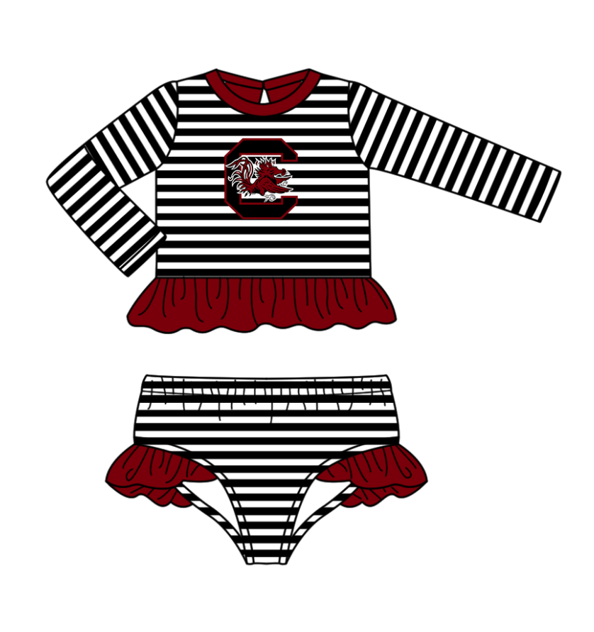 Custom moq 5 mix size milk silk summer teams baby girl boys clothes dark red short sleeve shorts sets and swimsuit and rompers series