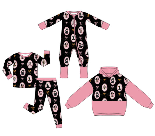 25.5.10 custom each style moq 5eta 4-6week Sibling Sisters bow baby girl long sleeve pants sets and rompers and tops match family design