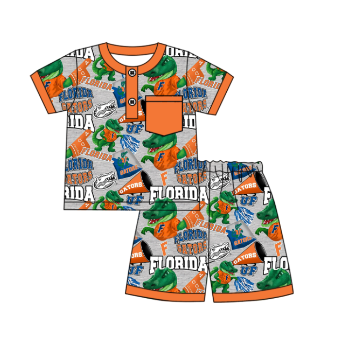 Custom summer teams baby girls clothes team sets dress romper-25.5.6