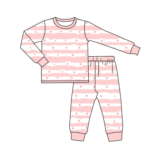 10.17 custom each style moq 5eta 4-6week Sibling love pink baby girls sets and rompers match family design