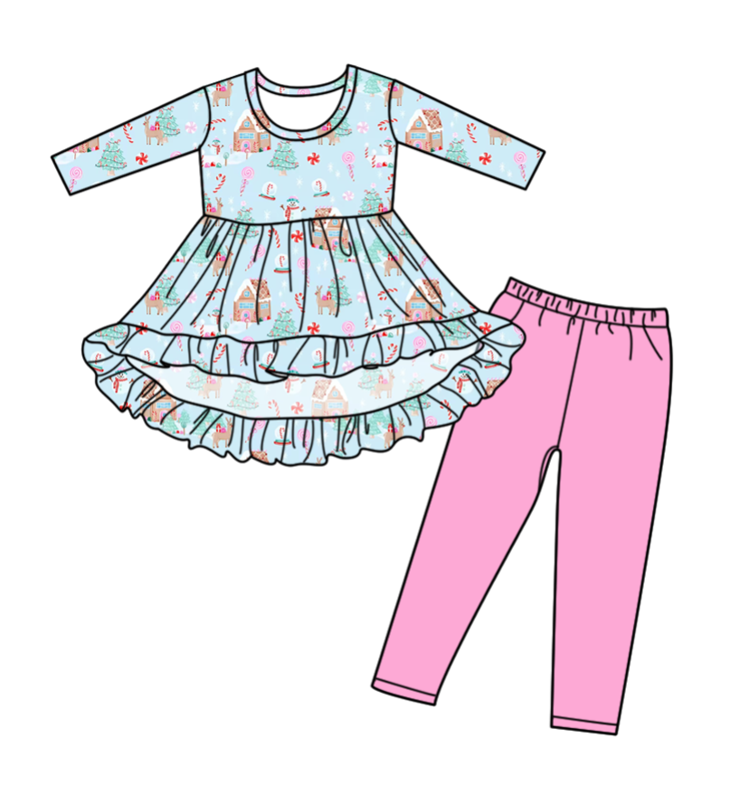 Custom moq 5 each style eta 6-7weeks baby girl clothes short sleeve pants sets-25.7.25