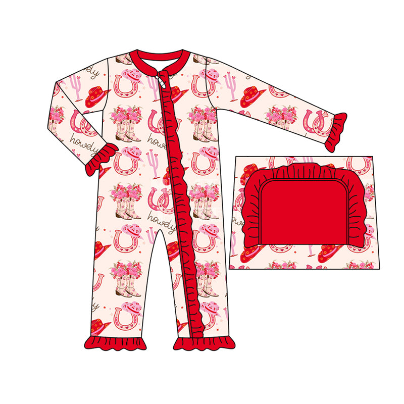 8.13 custom each style moq 5eta 4-6week Sibling Sister boots floral red baby girl sets and dress and rompers match family design