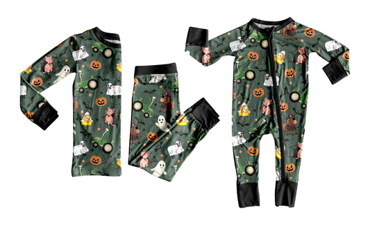 25.7.22 custom each style moq 5eta 4-6week Sibling Sister pumpkin baby boy long sleeve pants sets and rompers match family design