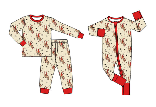 25.5.16 custom each style moq 5eta 4-6week Sibling Sisters riding horse baby boy long sleeve pants sets and rompers match family design