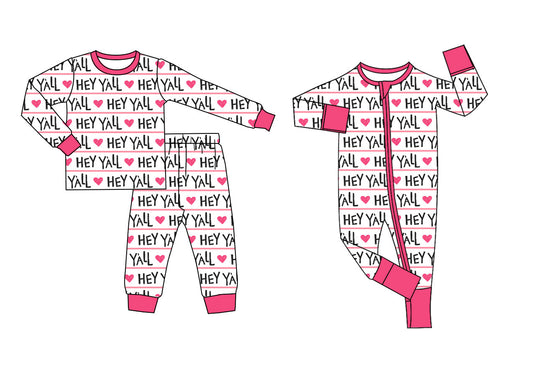 25.10.30 custom each style moq 5 eta 6-8week Sibling Sisters love baby girl clothes long sleeve pants sets and romper match family design