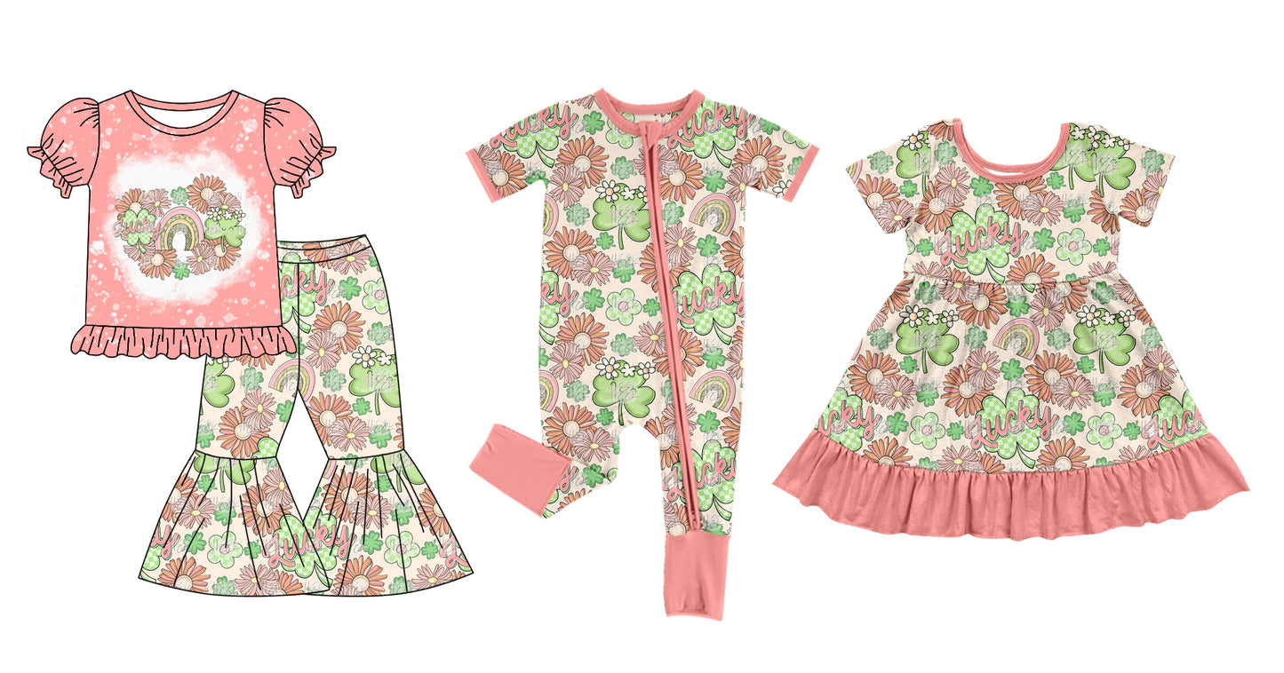 12.6 custom each style moq 5eta 4-6week Sibling Sister JESES baby girl sets and dress and rompers match family design