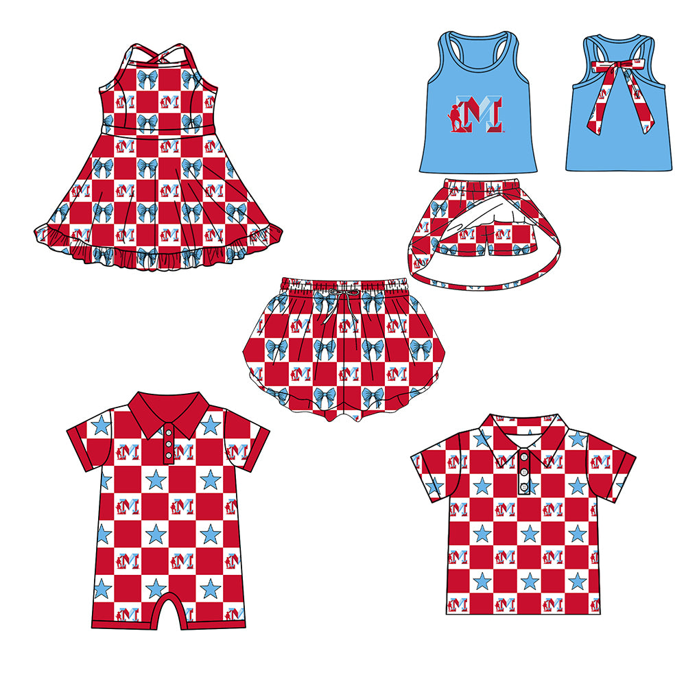 Custom moq 5 mix size milk silk summer teams Baby Girl Sleeveless Top Skirts Set Dress And Shorts Yoga Outfit Boy's Short-Sleeved Polo Shirt And Romper