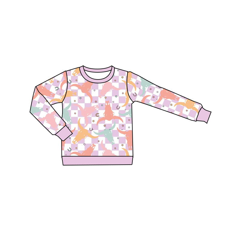 9.3 custom each style moq 5 eta 4-6week baby boys clothes cow head long sleeve top
